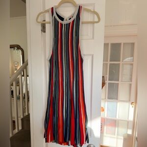 Free People Multicolor Vertical Stripe Knit Top